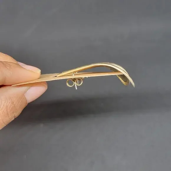 Vintage Large Teardrop Earrings - Picture 5 of 7